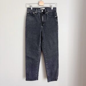 Madewell Classic Straight Jean Black Blue Jeans Denim size 26